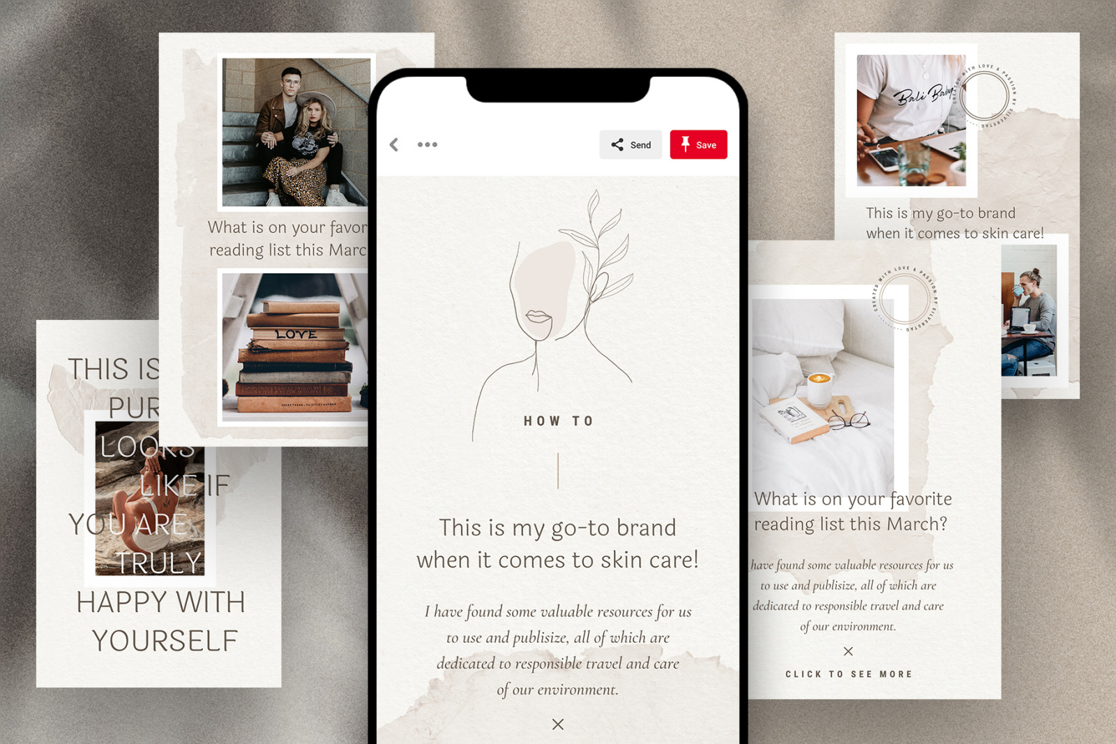 Elodie - Canva Pinterest Post Templates