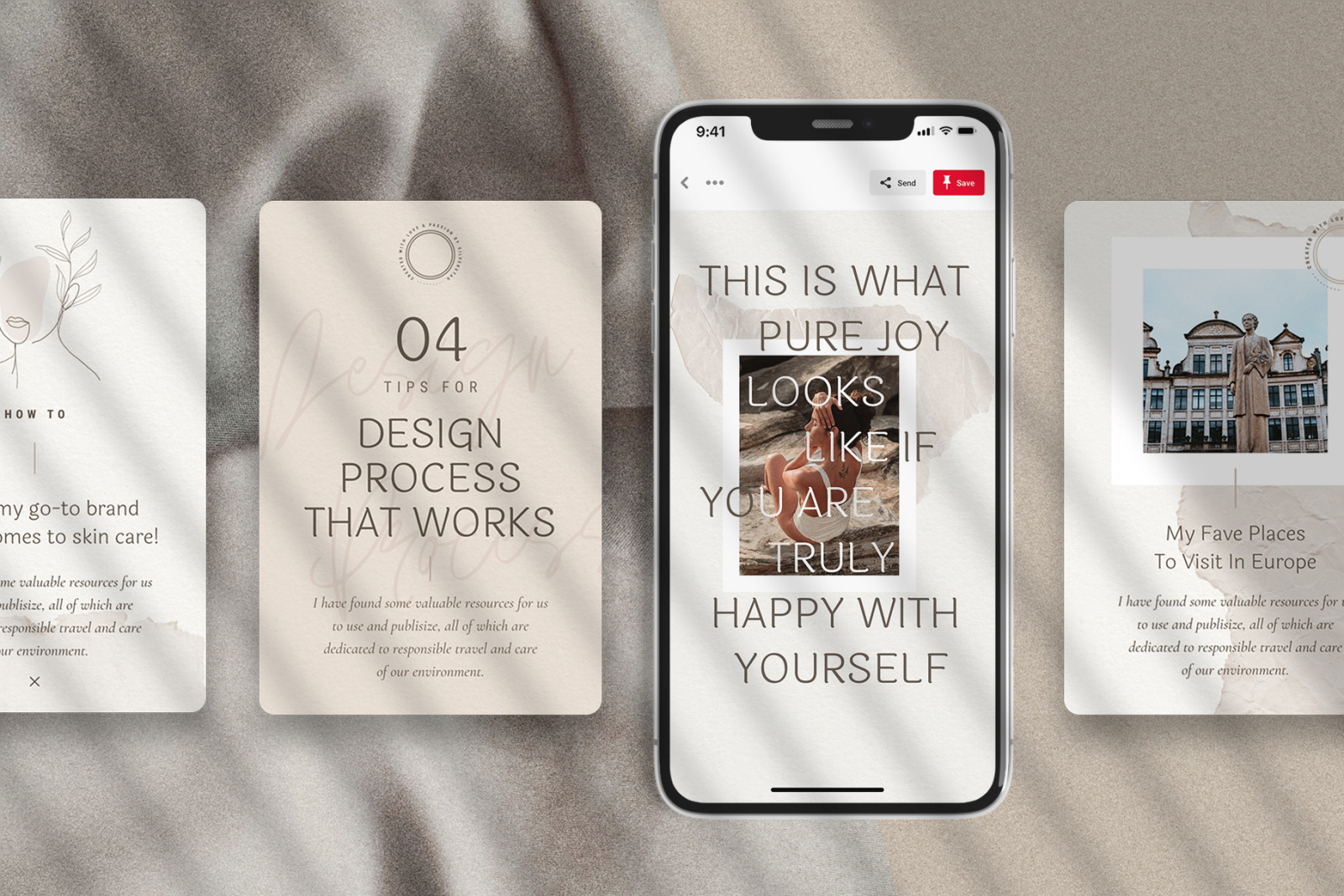 Elodie - Canva Pinterest Post Templates