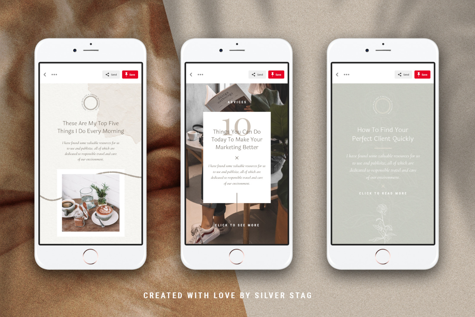 Elodie - Canva Pinterest Post Templates