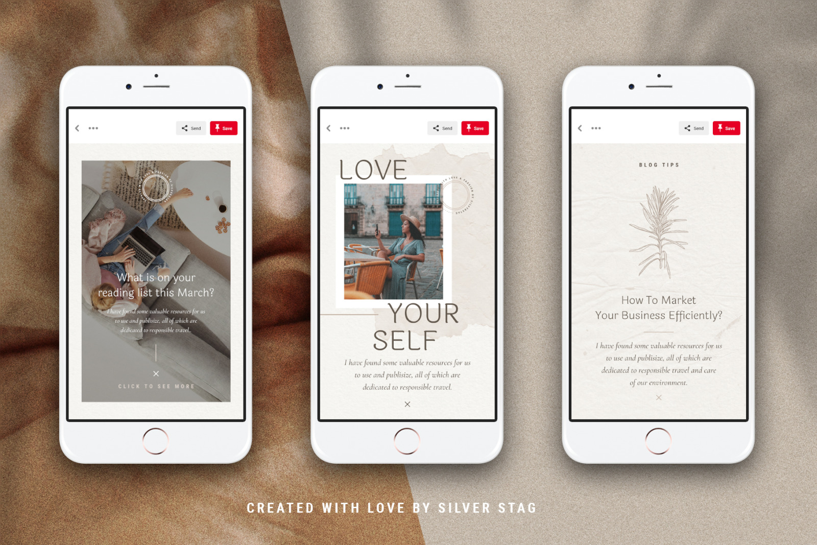 Elodie - Canva Pinterest Post Templates