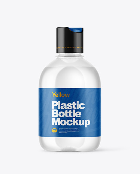 Clear Plastic Bottle Mockup - Label mockup bottle