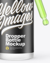 Frosted Glass Dropper Bottle Mockup