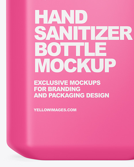 Matte Hand Sanitizer Bottle Mockup