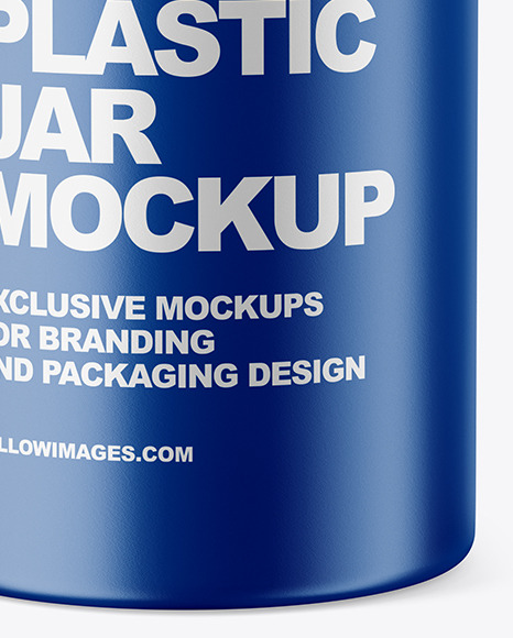 Matte Plastic Jar Mockup Matte Plastic Jar Mockup