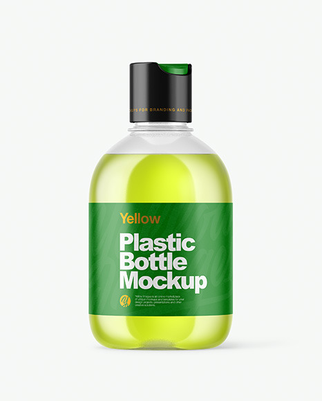 Clear Plastic Bottle Mockup - Label mockup bottle