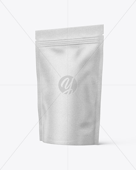 Kraft Paper Stand-up Pouch Mockup