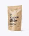 Kraft Paper Stand-up Pouch Mockup