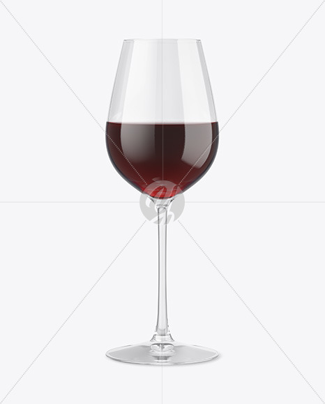 Red Wine Glass Mockup