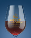 Red Wine Glass Mockup