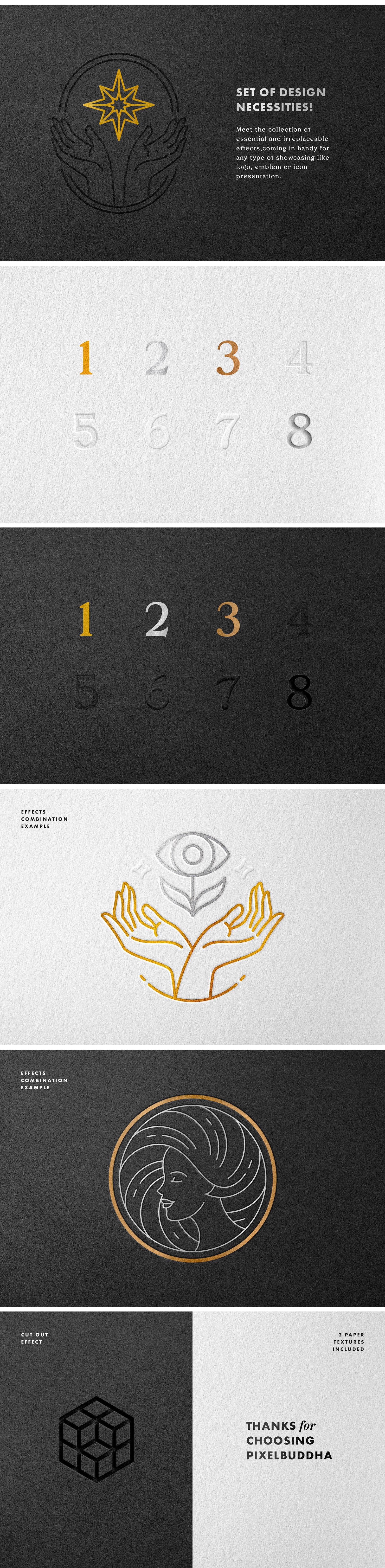 Hot Foil Logo Mockups