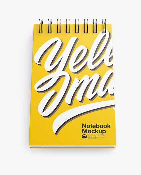 Glossy Notebook Mockup