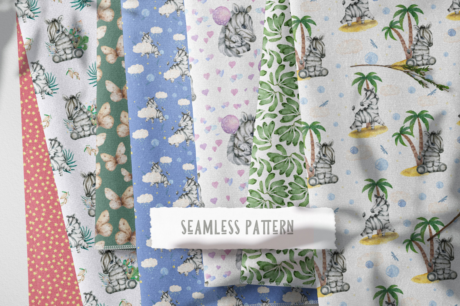 Cute Zebras Watercolor Jungle Cute Zebras Watercolor Jungle