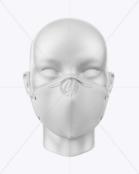 Face Mask with Nose Grip Mockup