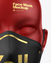 Face Mask with Nose Grip Mockup