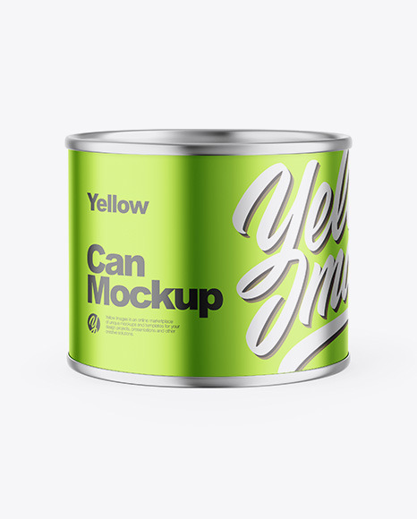 Metallic Can Mockup