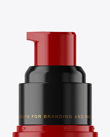 Glossy Airless Pump Bottle Mockup