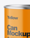 Metallic Can w/ Glossy Finish Mockup