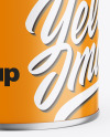 Metallic Can w/ Glossy Finish Mockup