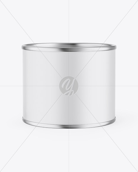 Metallic Can w/ Matte Finish Mockup