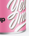 Metallic Can w/ Matte Finish Mockup