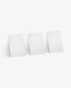 Three Paper Business Cards Mockup