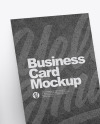 Three Kraft Business Cards Mockup