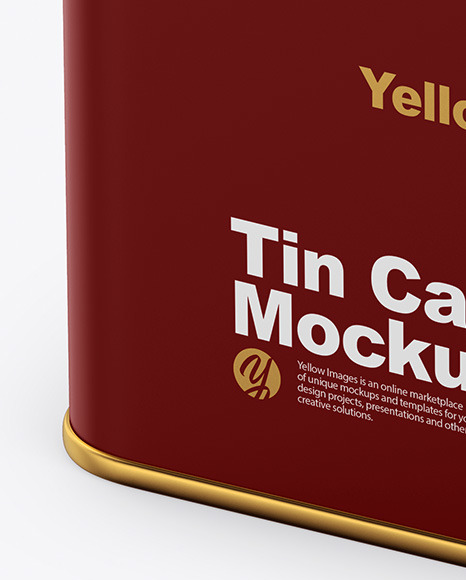 Matte Olive Oil Tin Can Mockup