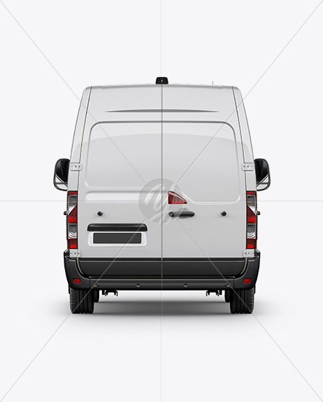 Panel Van Mockup - Back View