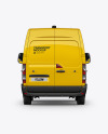 Panel Van Mockup - Back View