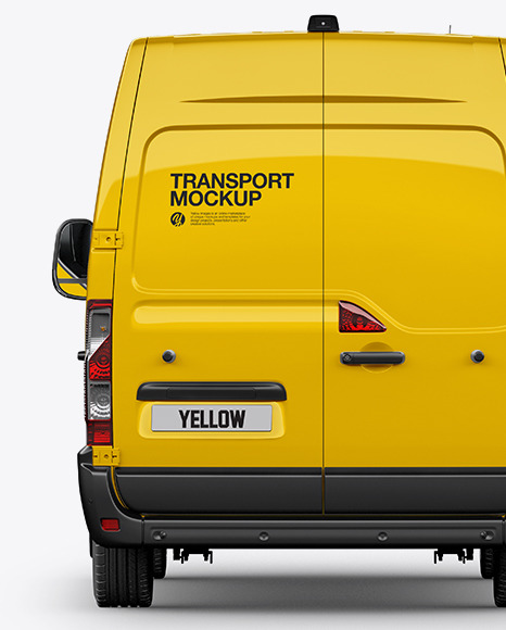 Panel Van Mockup - Back View