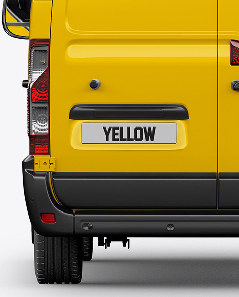 Panel Van Mockup - Back View