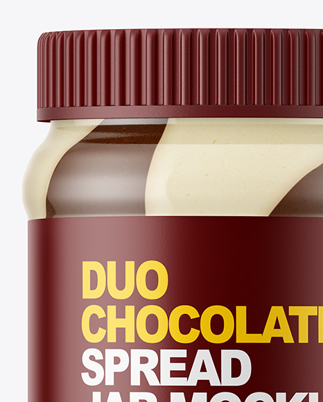 Duo Chocolate Spread Jar Mockup