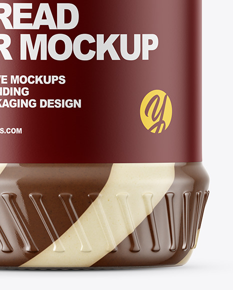 Duo Chocolate Spread Jar Mockup