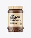 Dark Chocolate Spread Jar Mockup