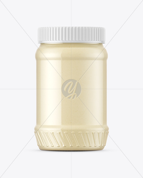 White Chocolate Spread Jar Mockup