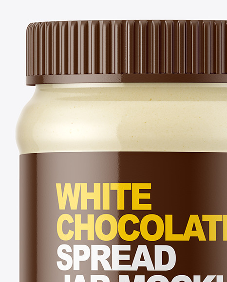 White Chocolate Spread Jar Mockup