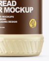 White Chocolate Spread Jar Mockup