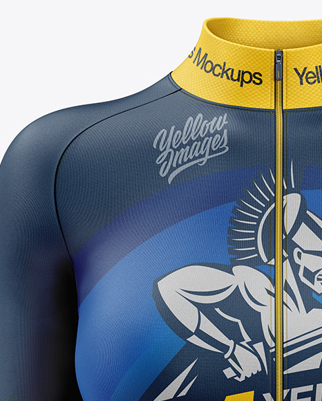 Women's Cycling Suit Mockup