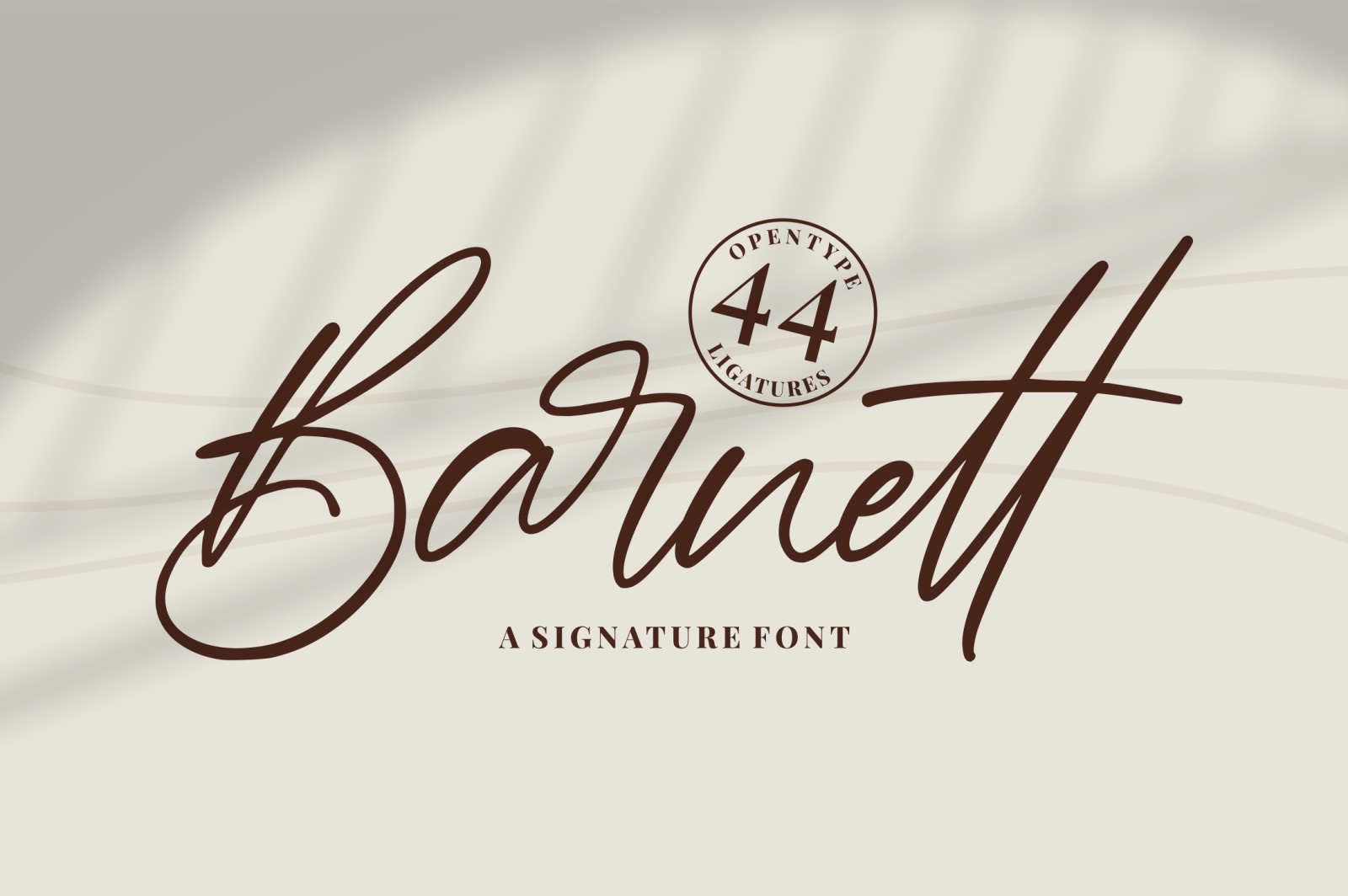 Barnett - Signature Font