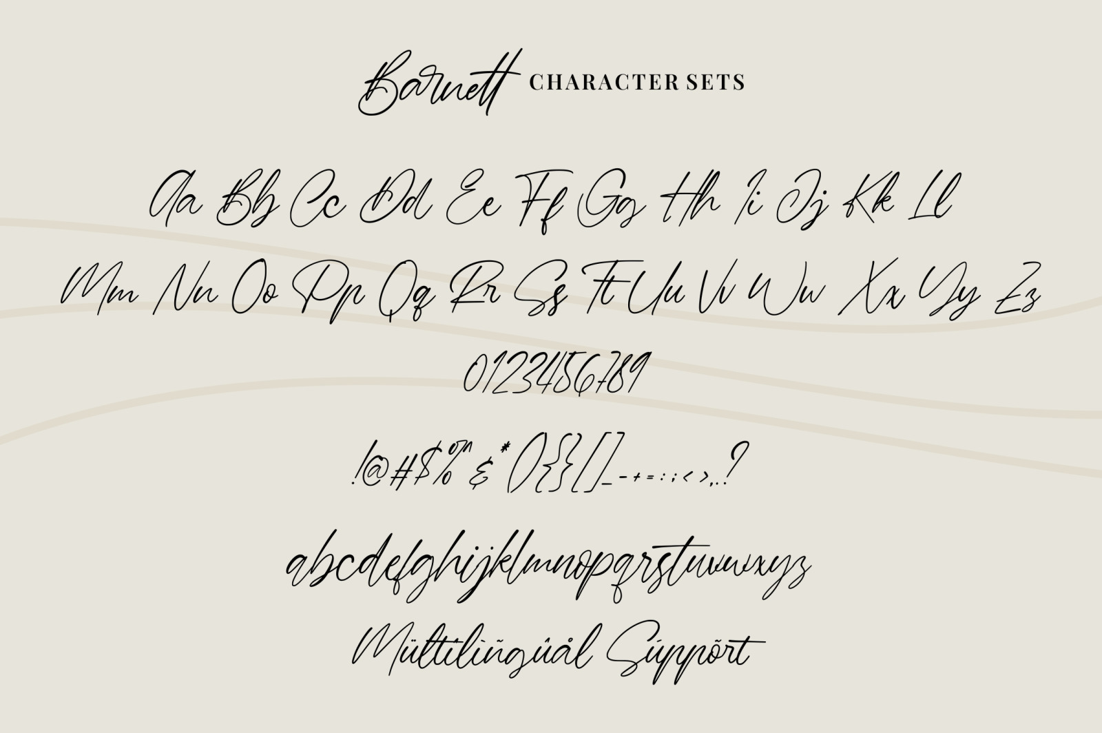 Barnett - Signature Font