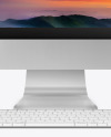 iMac Pro Keyboard and Mouse Mockup - Front View