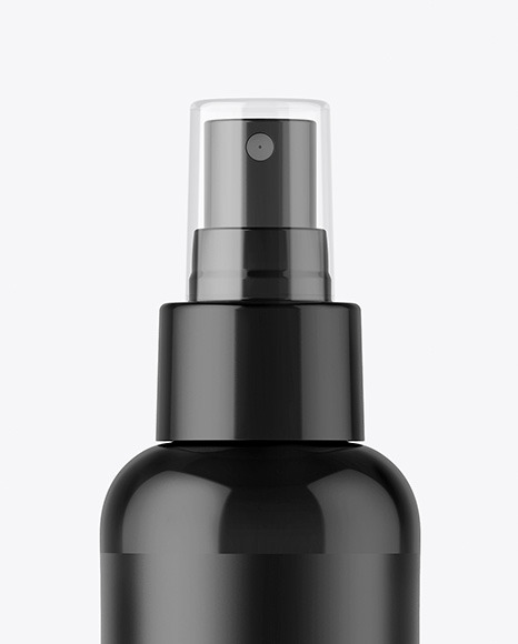 Glossy Spray Bottle Mockup