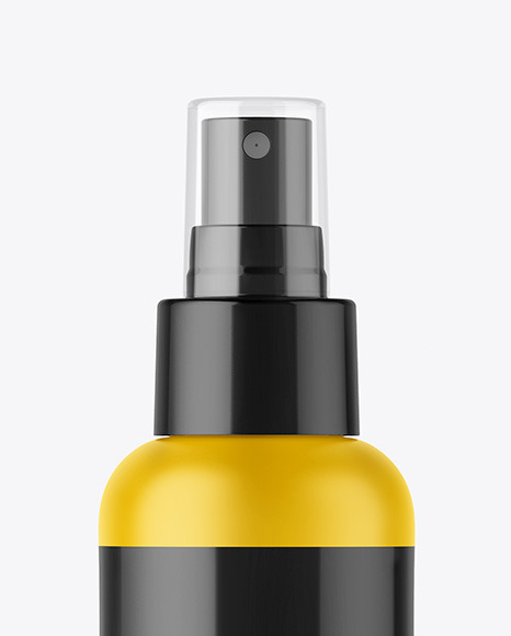 Matte Spray Bottle Mockup