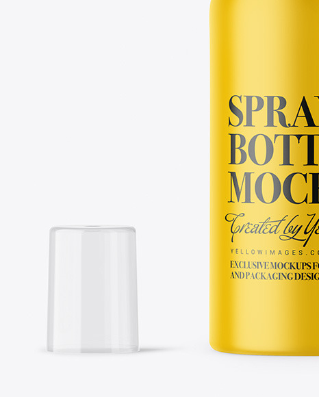 Matte Spray Bottle Mockup