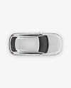 Compact Crossover SUV Mockup - Top View