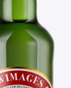 Green Glass Beer Bottle Mockup