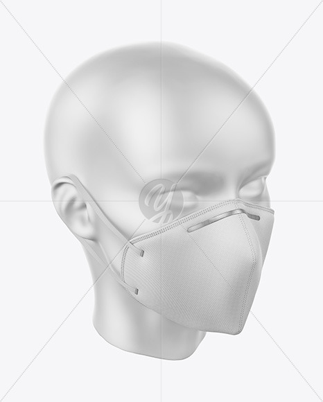 Face Mask with Nose Grip Mockup