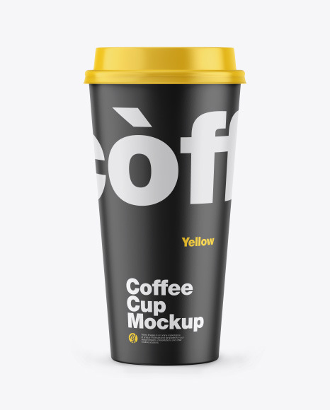 Matte Coffee Cup Mockup