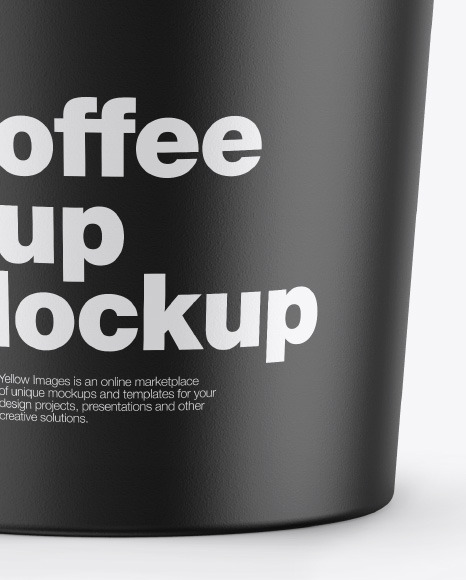 Matte Coffee Cup Mockup