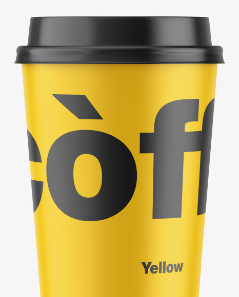 Matte Coffee Cup Mockup